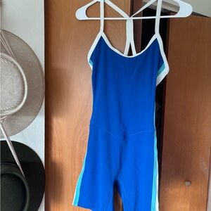 Blue and White Jumpsuit